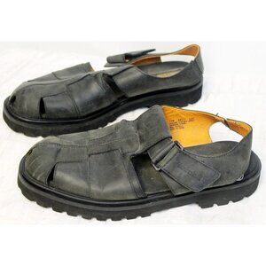 Timberland Black Sandals Mens sz 11M Slip on Strap Summer Leather